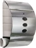 A stainless steel mailbox with a newspaper holder. Produktbild-Vorschau