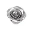 A single silver rose decoration on a white background. Anteprima dell’immagine prodotto