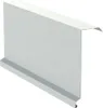 A white metal building component, likely for roofing or siding, is shown against a white background. Anteprima dell’immagine prodotto
