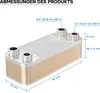 Wymiennik ciepła Wiltec 20 płyt, maks. 44 kW, 4 m³/h 0,36 l Podgląd zdjęcia produktu 6
