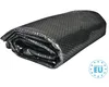 A folded black tarp or cover. Produktbild-Vorschau