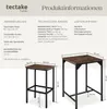tectake® Barset Inverness 3-teilig mit höhenverstellbaren Produktbild-Vorschau 5