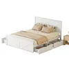 Massivholzbett, 160x200 cm, Doppelbett mit Lattenrost, Produktbild-Vorschau 1