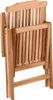 A folded wooden garden chair. Produktbild-Vorschau