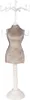 Clayre & Eef Schmuck Standard 12x12x39 cm Beige Weiß Holz Produktbild-Vorschau 1