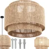 tectake® Pendelleuchte Lignea Lux Boho-Stil, Wickeltechnik, Produktbild-Vorschau 9