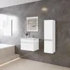 60cm Mineralguss Waschtisch mit Unterschrank Badmöbel Set Produktbild-Vorschau 3