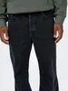 ONLY & SONS Loose Fit Jeans mit Knopfleiste Schwarze Denim Produktbild-Vorschau 5