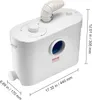 A white VEVOR wastewater pump station is shown from a three-quarter angle on a white background. Dimensions are indicated with lines and text. Anteprima dell’immagine prodotto