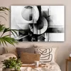 Leinwandbilder 120x80 cm - Schwarz und Weiß - Kunst , Produktbild-Vorschau 2
