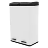 Doppel Tretmülleimer Edelstahl 60 L Mülltrennsystem Produktbild-Vorschau 6
