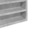 vidaXL Vitrína betonová šedá 100x8,5x75 cm materiál na bázi Náhled obrázku produktu 7