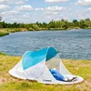 Tenda da spiaggia 220x120x90cm - turchese - grigio Anteprima dell’immagine prodotto 12