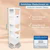 osoltus Badschrank Hochschrank Badregal Hampton 144 cm Holz Produktbild-Vorschau 2