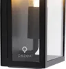 Industrialna lampa ścienna zewnętrzna czarna IP44 ze szkłem Podgląd zdjęcia produktu 2