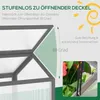 Outsunny vroege kas van hout, mini-kas 90 x 52 x 49,5 cm, Productafbeelding-voorbeeld 10