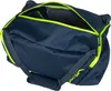A navy blue duffel bag with neon yellow accents, shown from a slightly elevated angle with the main compartment open. Náhľad obrázku produktu