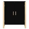 vidaXL Sideboard Schwarz 62x38x70 cm Holzwerkstoff Produktbild-Vorschau 5