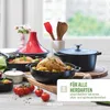 Qulinart Cocotte Ovale, Couvercle en Fonte avec Bouton en Voir les images du produit 3