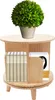 Drehbares Bücherregal 4 Fächer   holz Bücherschrank Produktbild-Vorschau 8