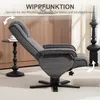 HOMCOM Relaxsessel mit Hocker, drehbarer Fernsehsessel mit Produktbild-Vorschau 5