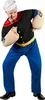 A man dressed as Popeye the sailor, holding a pipe and flexing his bicep. Anteprima dell’immagine prodotto