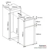 homeX CFB2051E Einbaukühlschrank mit Gefrierfach, Einbau Produktbild-Vorschau 3