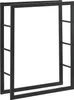 A black metal firewood rack shown against a white background. Produktbild-Vorschau