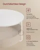 VASAGLE Couchtisch rund,  Wohnzimmertisch mit Korb aus Produktbild-Vorschau 4