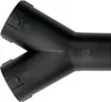 A black Y-shaped connector piece. Anteprima dell’immagine prodotto