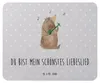 Mr. & Mrs. Panda Mauspad Bär Lied - Grau Pastell - Produktbild-Vorschau 1