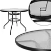 Bistrotisch Metalltisch mit Glasplatte Gartentisch mit Produktbild-Vorschau 6