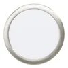 A circular LED ceiling light with a brushed nickel frame and a white diffuser, presented against a white background. Produktbild-Vorschau