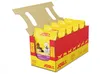 A display box filled with multiple bags of dog food. Produktbild-Vorschau