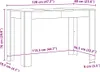 vidaXL Tavolo da pranzo Artisan oak 120x60x76 cm materiale Anteprima dell’immagine prodotto 7