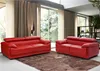 MACELO 3-Sitzer Sofa aus Leder - Rot Produktbild-Vorschau 6