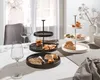 Zurbrüggen Etagere aus schwarzem Porzellan, 34 cm Produktbild-Vorschau 2