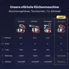 Fentic Küchenmaschine 1800W, 7L Edelstahl-Rührschüssel, Produktbild-Vorschau 11