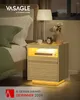 VASAGLE Nachttisch mit LED-Beleuchtung, obere Beleuchtung Produktbild-Vorschau 13