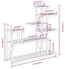 vidaXL Stojan na kvety 110x25x111 cm z masívneho jedľového Náhľad obrázku produktu 8