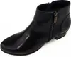A black leather ankle boot with a zipper on the side, shown against a white background. Anteprima dell’immagine prodotto