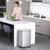 EKO - X-Cube Poubelle à pédale 45 litres - Stainless steel Voir les images du produit 12