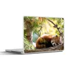 MuchoWow® Laptop Aufkleber Sticker Cover Panda - Holz - Produktbild-Vorschau 1