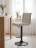 2er Set Barhocker Bistrohocker Erika - Bezug Webstoff Beige Produktbild-Vorschau 3