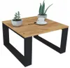 Couchtisch 75x75 cm Loft Wohnzimmertisch Holztisch Eiche Produktbild-Vorschau 1