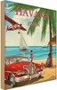 vianmo Holzschild 18x12 cm Havana Cuba Urlaub Palmen Produktbild-Vorschau 1
