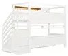 Etagenbett 90x200 cm Kinderbett Kiefer-Holz & MDF Hochbett Produktbild-Vorschau 19