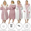 CalmyLIFE Bademantel Damen flauschig Morgenmantel - mit Produktbild-Vorschau 4
