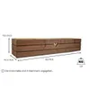 Holzkiste aus massivem Holz - braun 80 cm Produktbild-Vorschau 3
