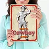 Metallschild in 15x20 cm mit sexy Cowboy und Spruch - Ich Produktbild-Vorschau 3